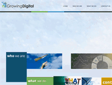 Tablet Screenshot of growingdigital.com